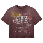 Red Route 66 vintage tee by Velvet Errors featuring a classic Route 66 mock design on soft cotton fabric.