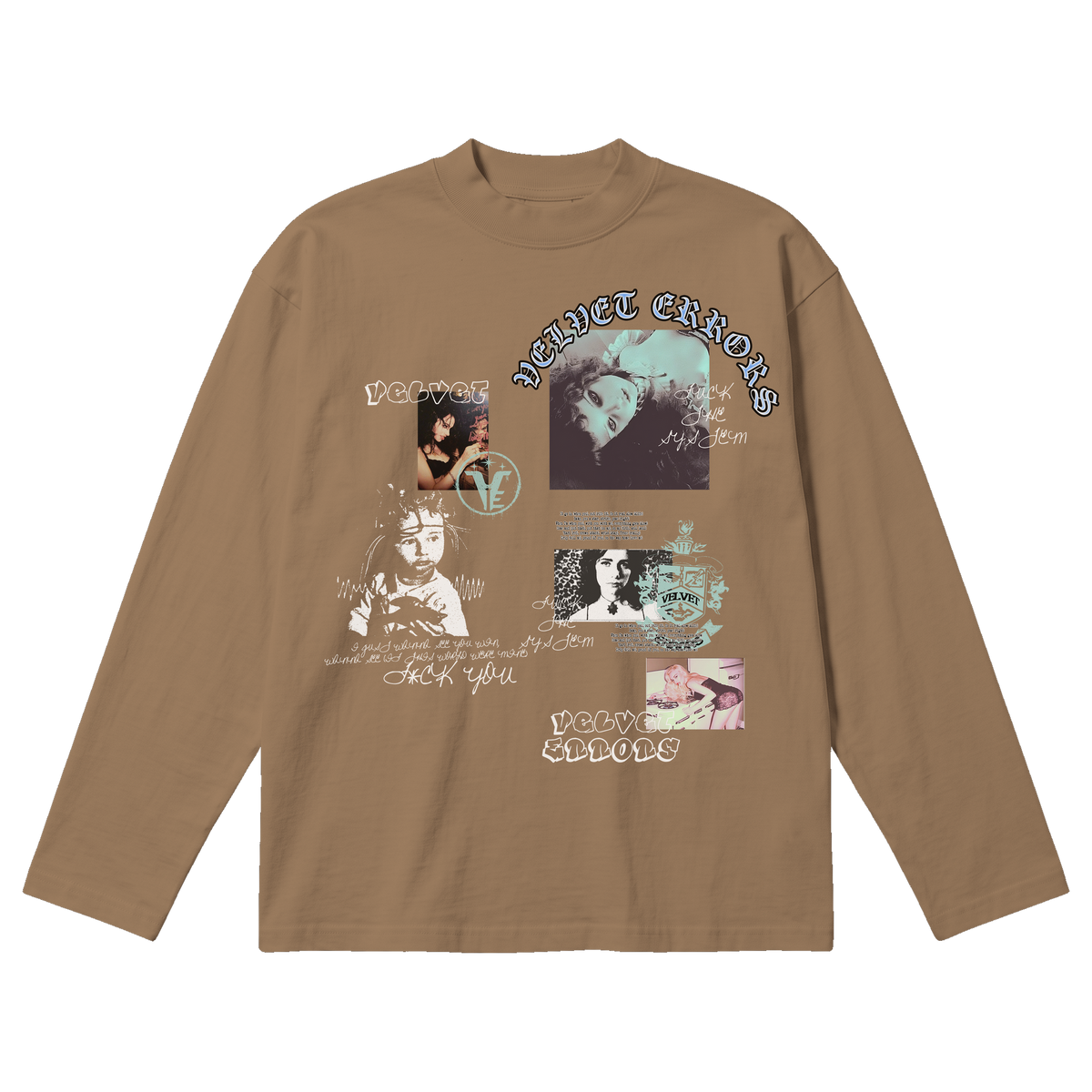 Broken System Baggy Long Sleeve - Latte