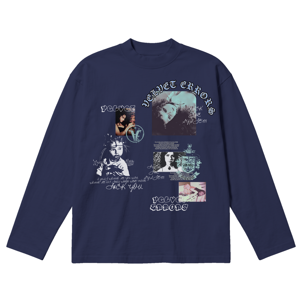 Broken System Baggy Long Sleeve - Blue