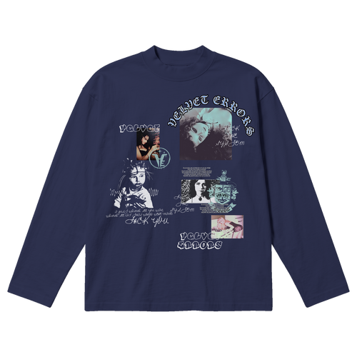 Broken System Baggy Long Sleeve - Blue