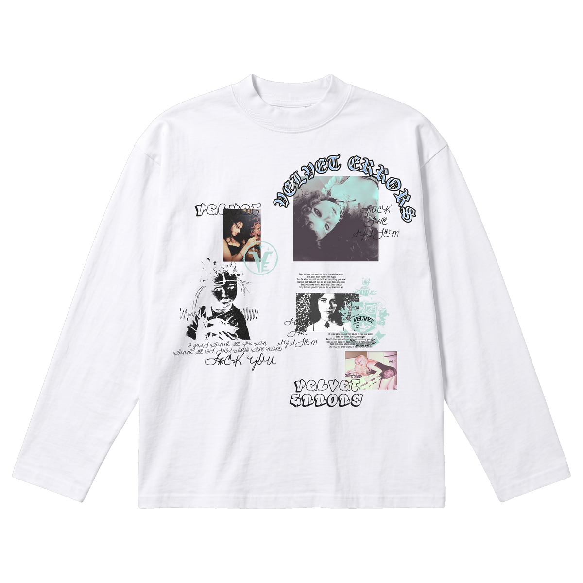 Broken System Baggy Long Sleeve - White