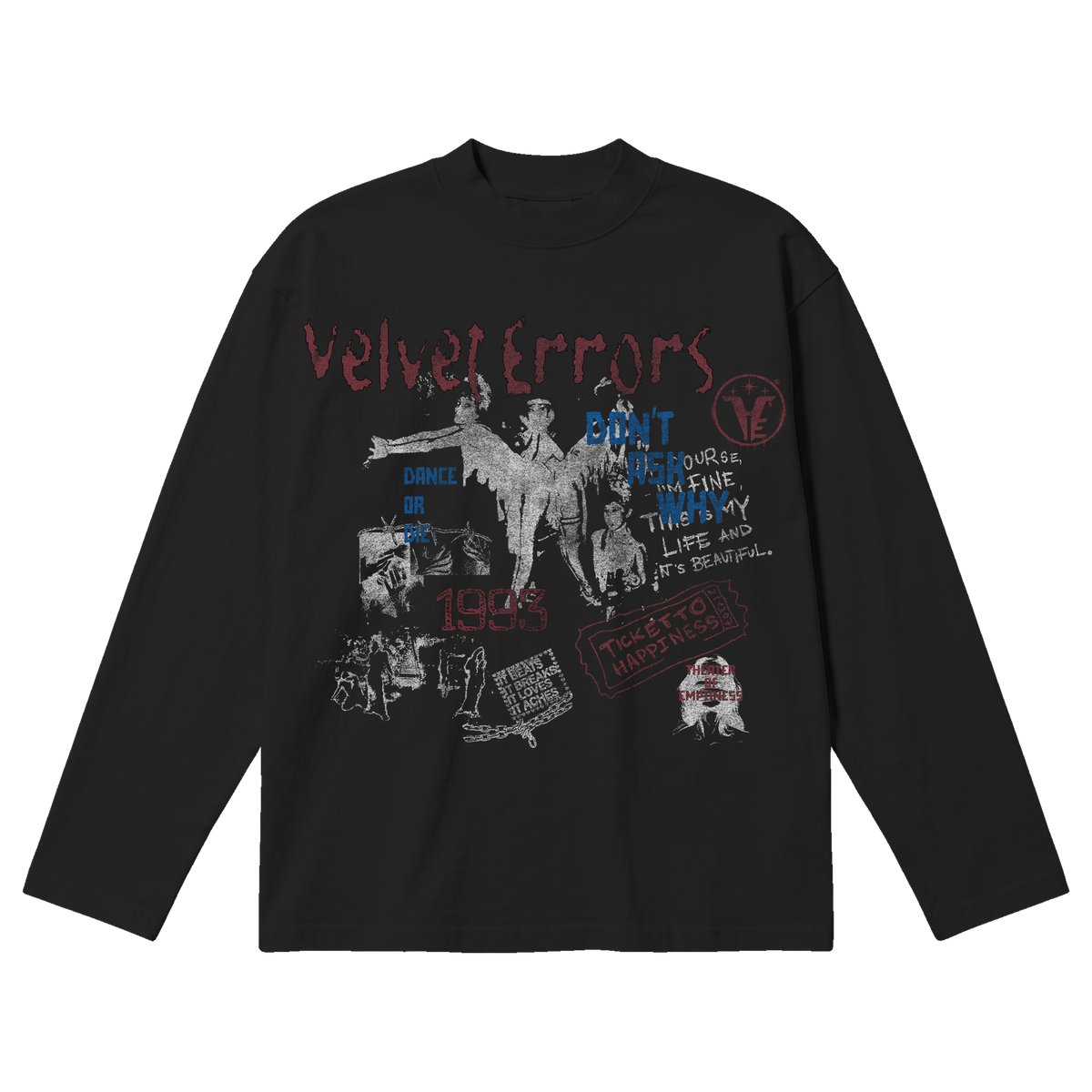 Dance or Die Baggy Long Sleeve - Black