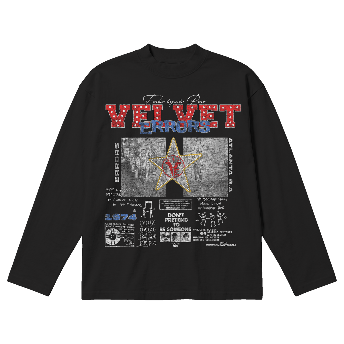 Don't Pretend Baggy Long Sleeve - Black