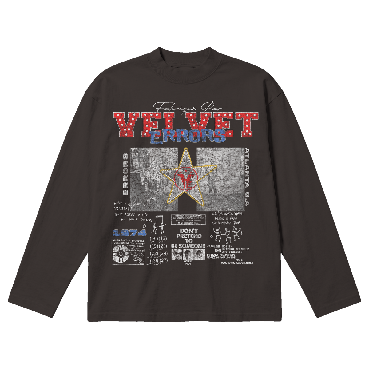 Don't Pretend Baggy Long Sleeve - Off Black