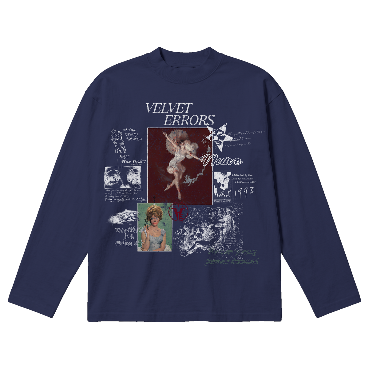 Doomed Youth Baggy Long Sleeve - Blue