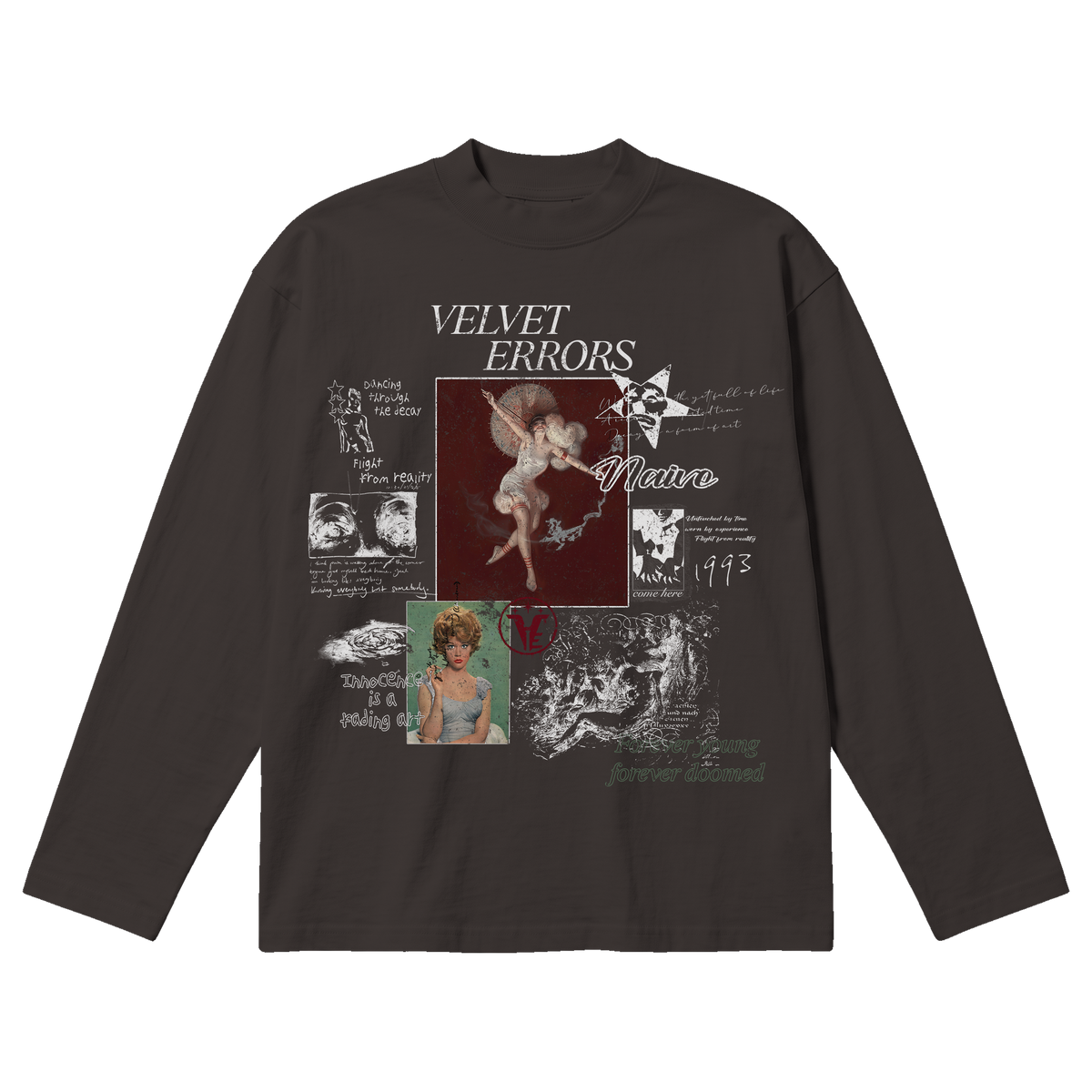 Doomed Youth Baggy Long Sleeve - Off Black