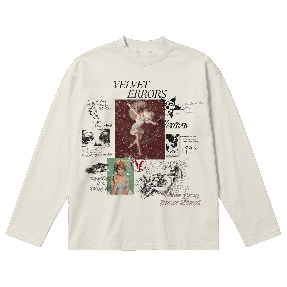 Doomed Youth Baggy Long Sleeve - Off White