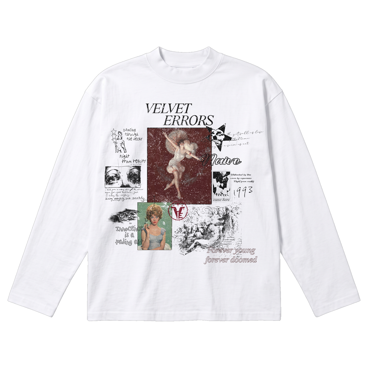 Doomed Youth Baggy Long Sleeve - White