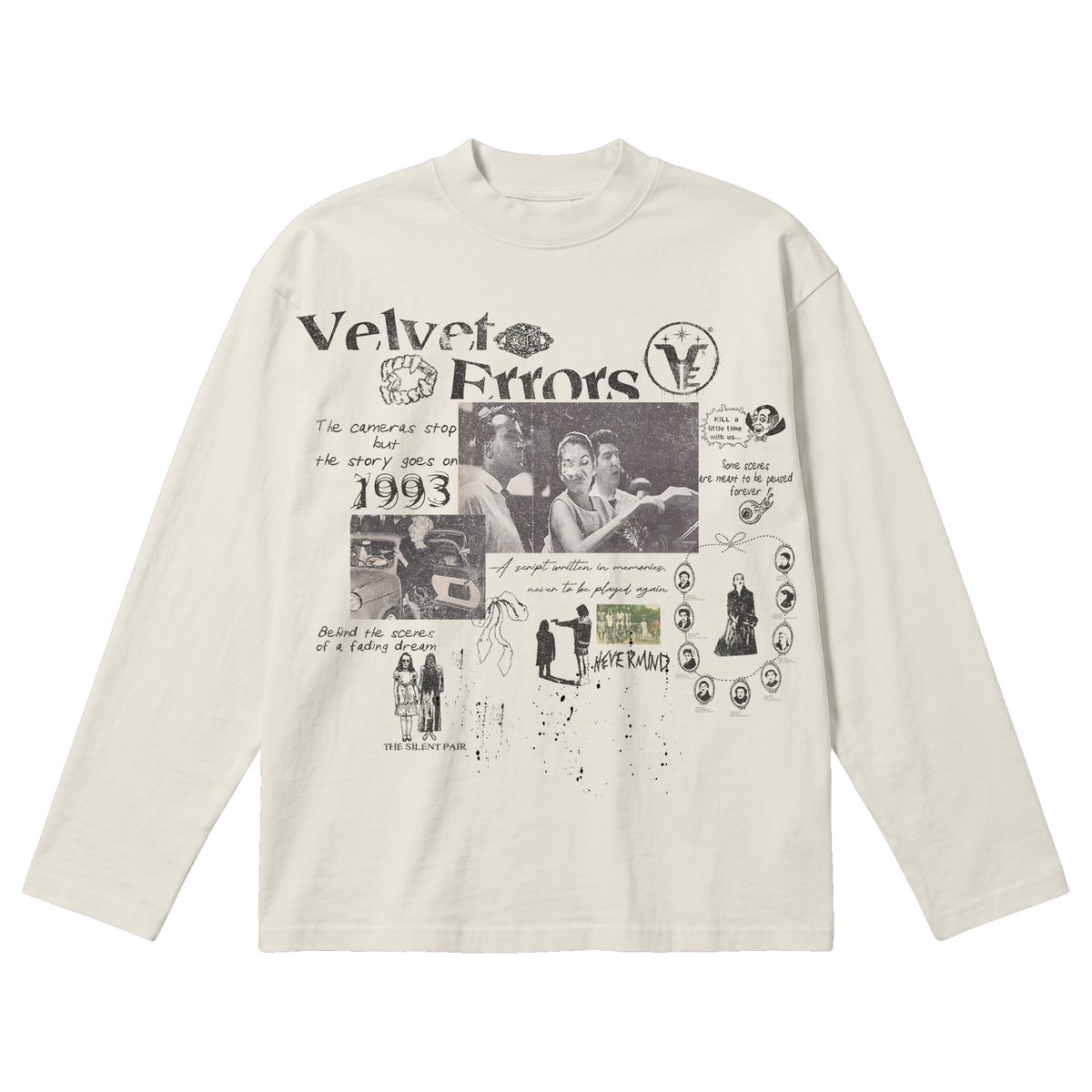 Fade Out Baggy Long Sleeve - Off White