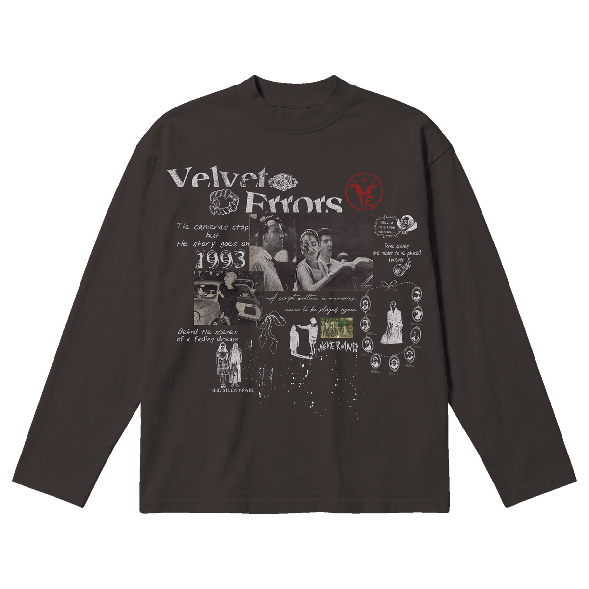 Fade Out Baggy Long Sleeve - Off Black