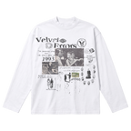 Fade Out Baggy Long Sleeve - White