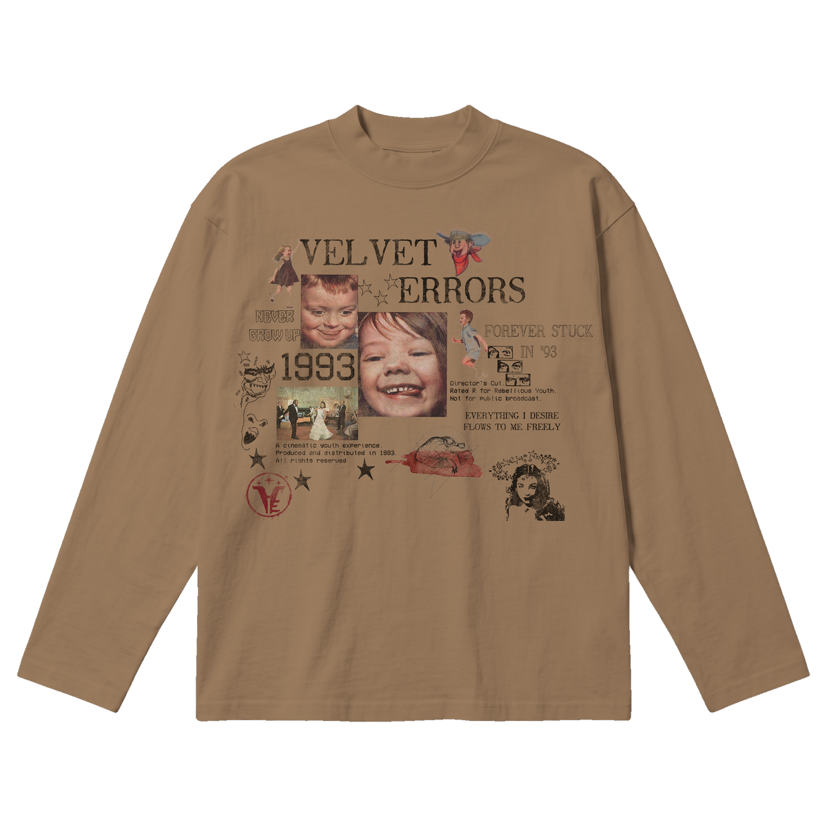Forever Stuck Baggy Long Sleeve - Latte