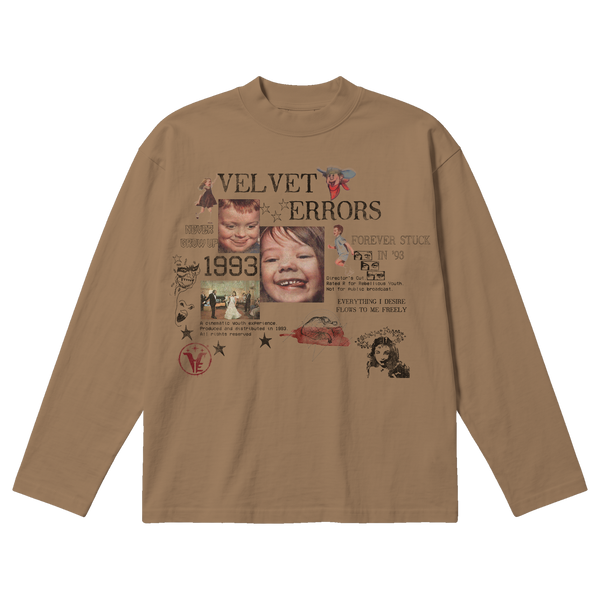 Forever Stuck Baggy Long Sleeve - Latte