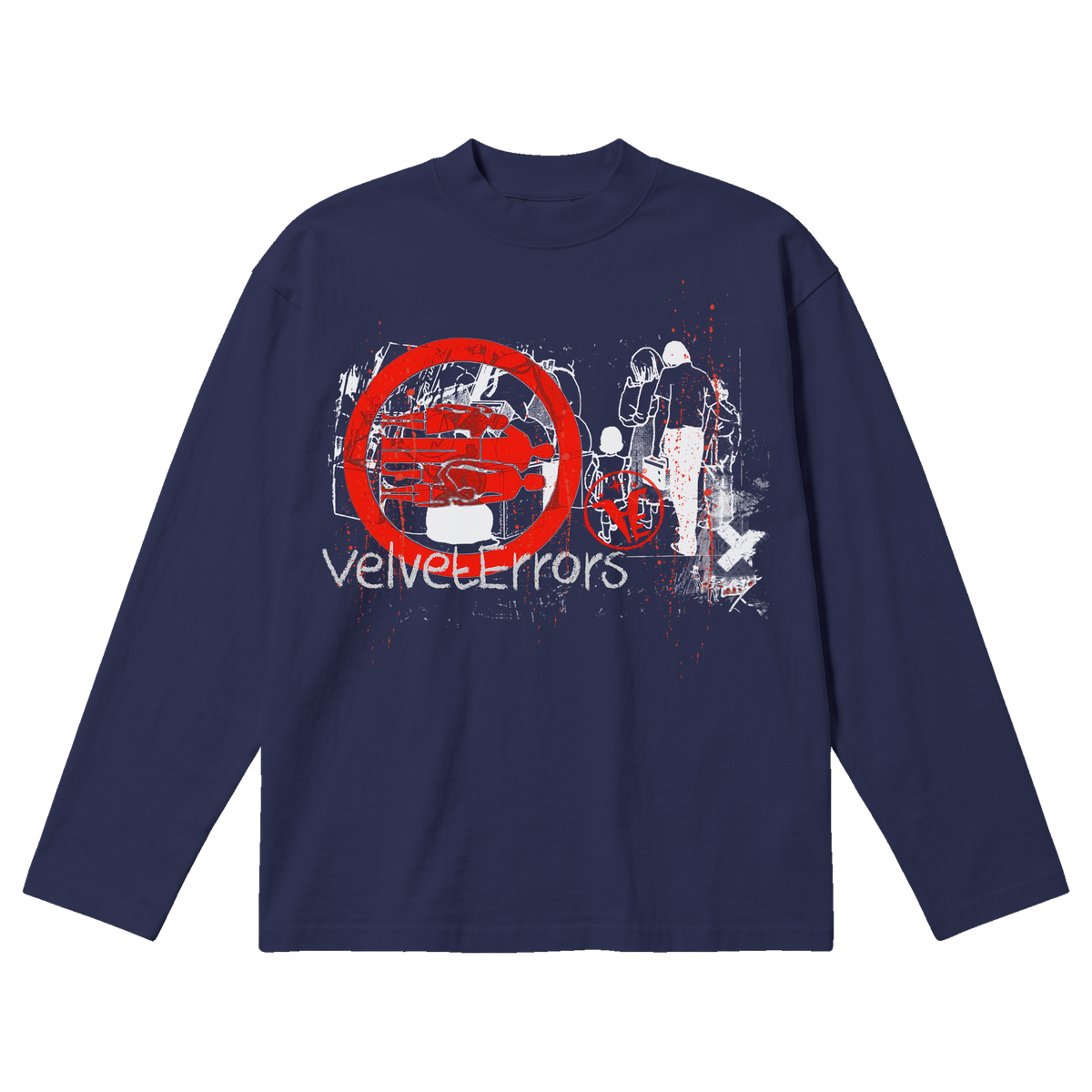 Fragments Baggy Long Sleeve - Blue