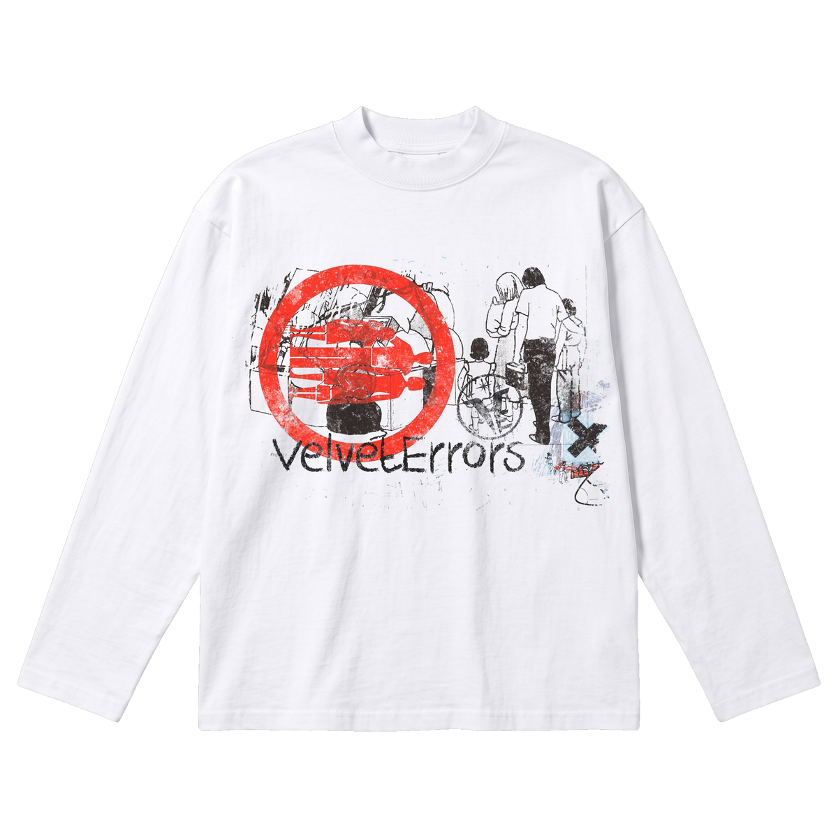 Fragments Baggy Long Sleeve - White