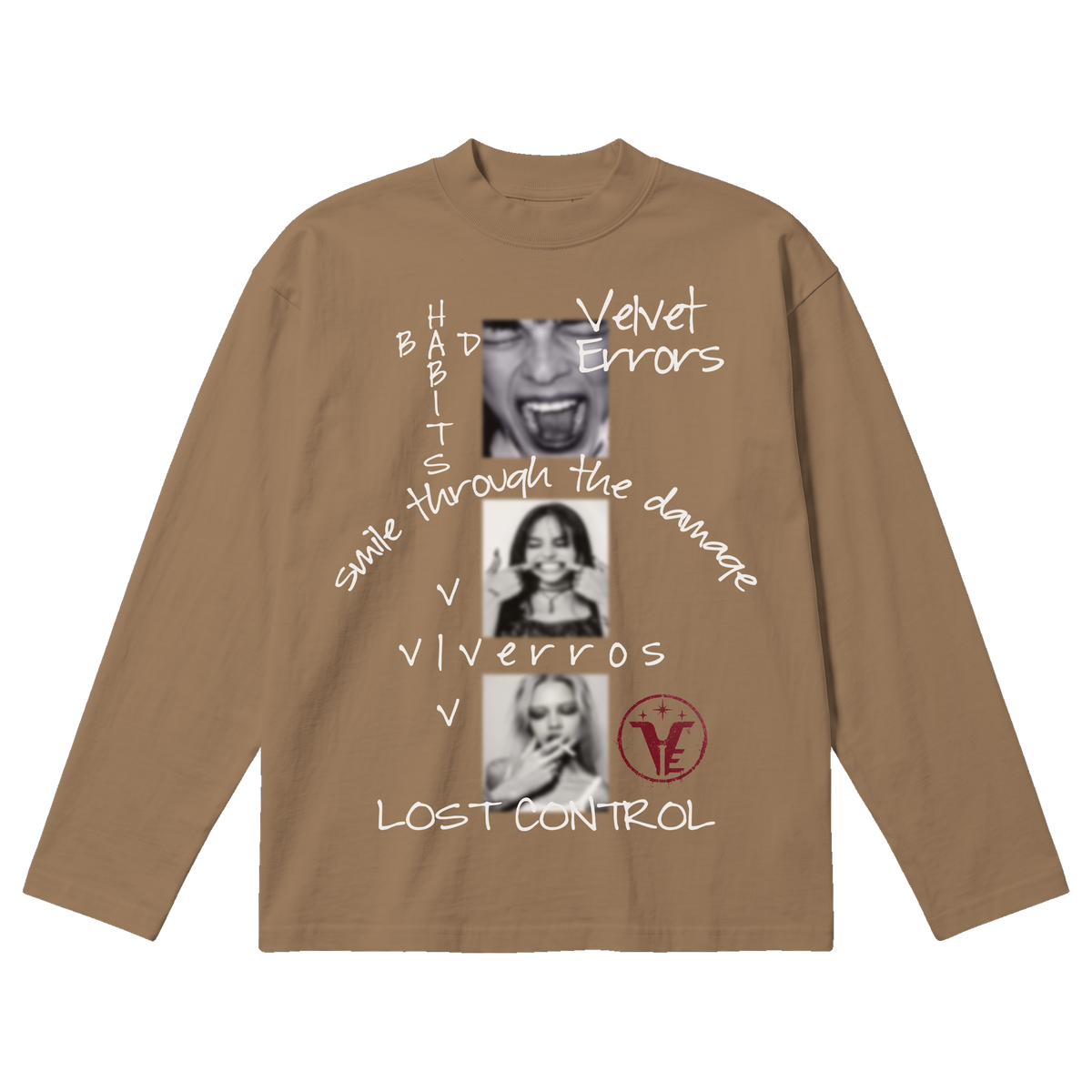 Lost Control Baggy Long Sleeve - Latte