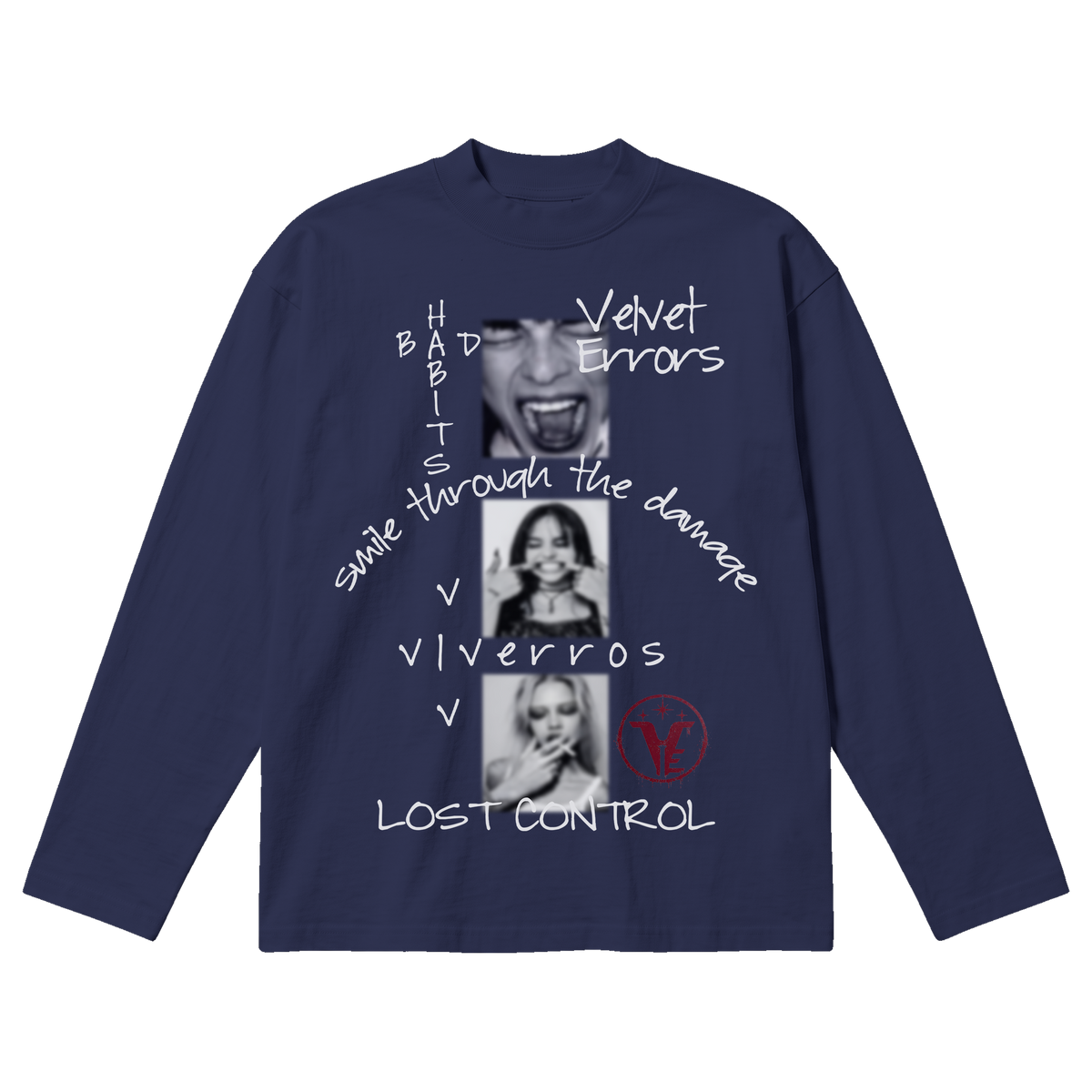 Lost Control Baggy Long Sleeve - Blue