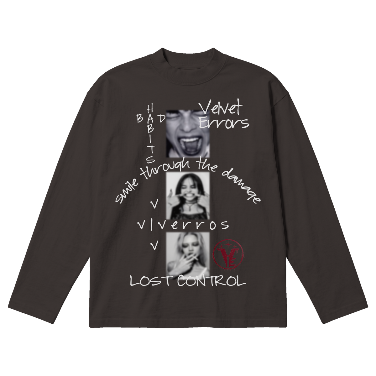 Lost Control Baggy Long Sleeve - Off Black