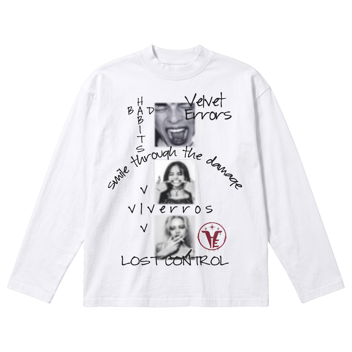 Lost Control Baggy Long Sleeve - White