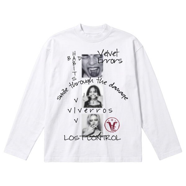 Lost Control Baggy Long Sleeve - White