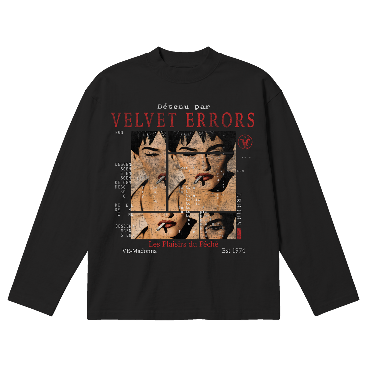 Madonna Baggy Long Sleeve - Black