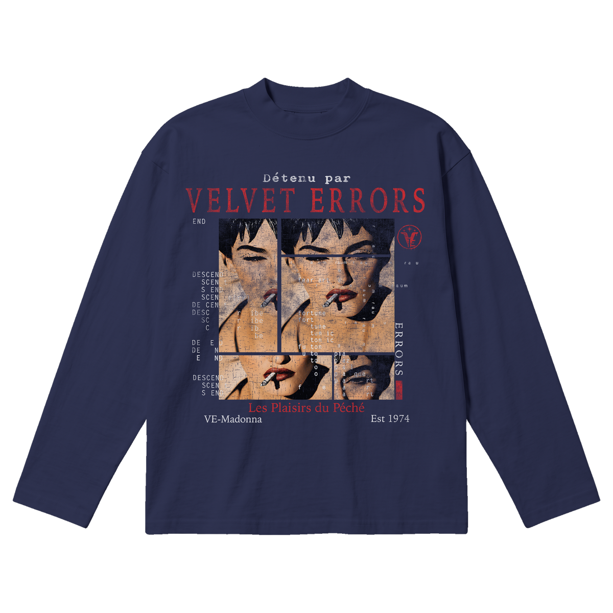 Madonna Baggy Long Sleeve - Blue