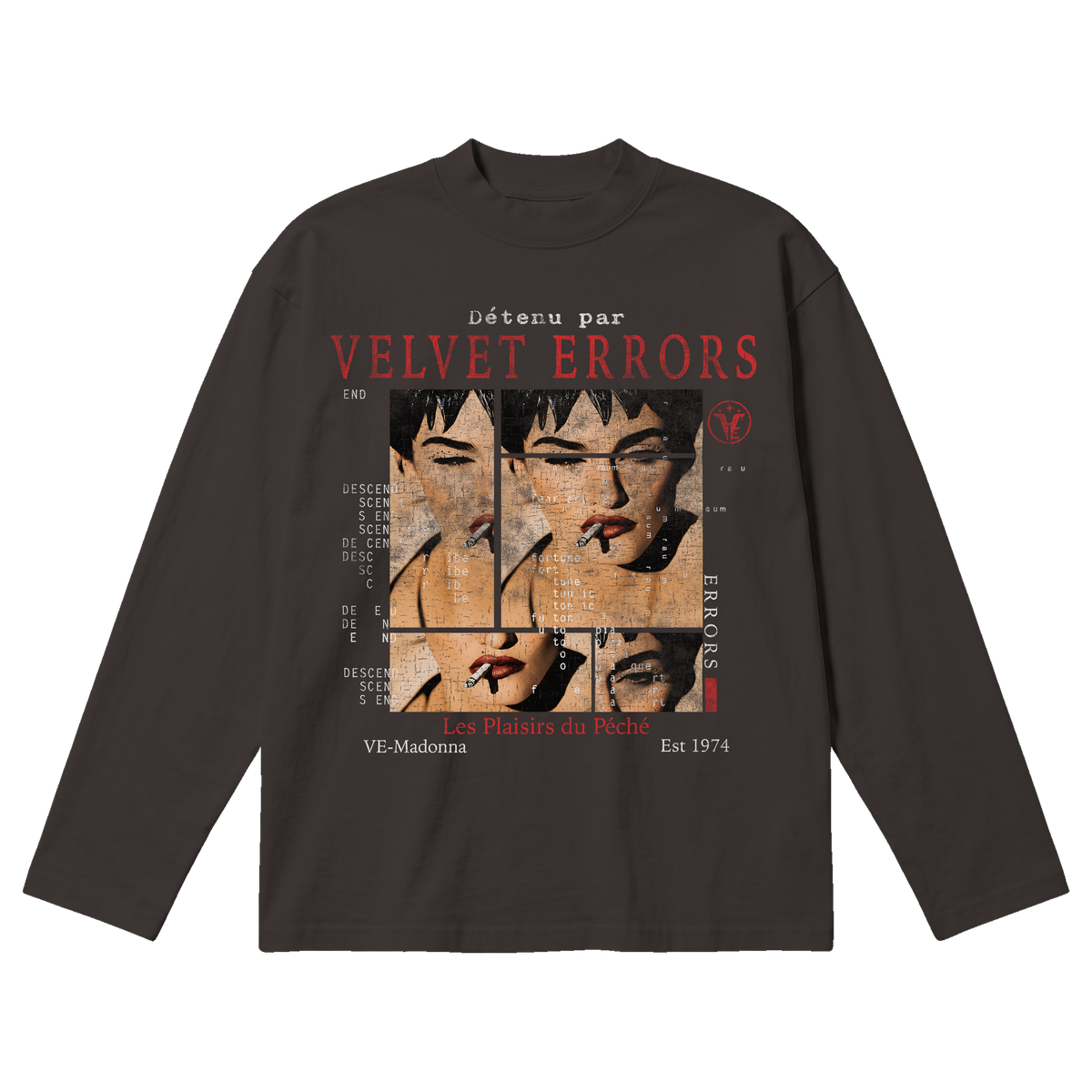 Madonna Baggy Long Sleeve - Off Black