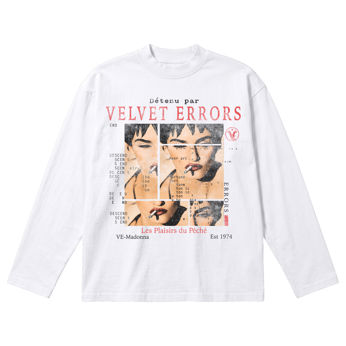 Madonna Baggy Long Sleeve - White