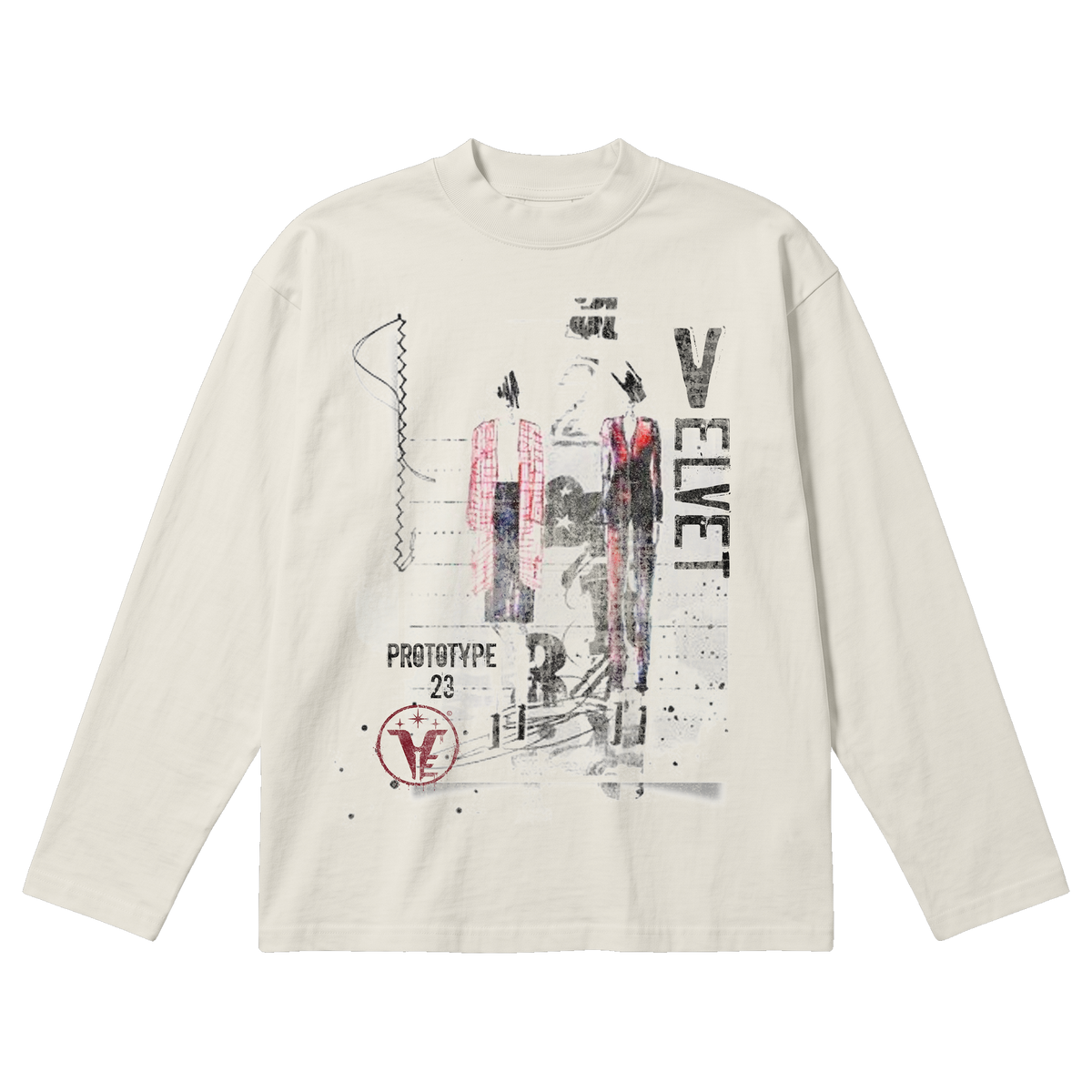 Prototype 23 Baggy Long Sleeve - Off White