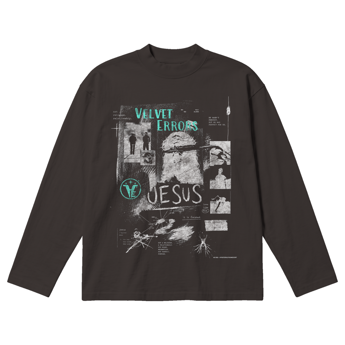 Redemption Baggy Long Sleeve - Off Black