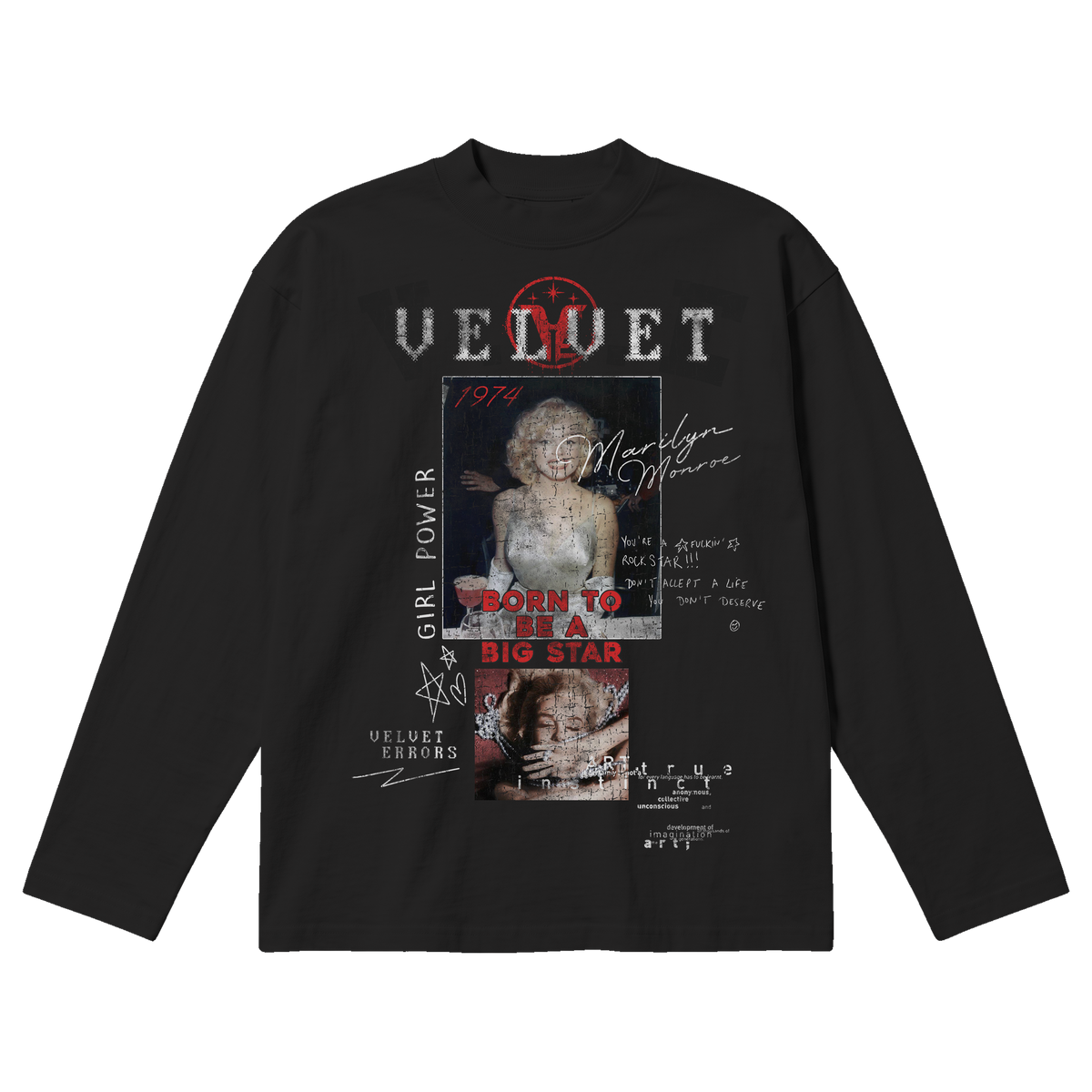 Rockstar Baggy Long Sleeve - Black
