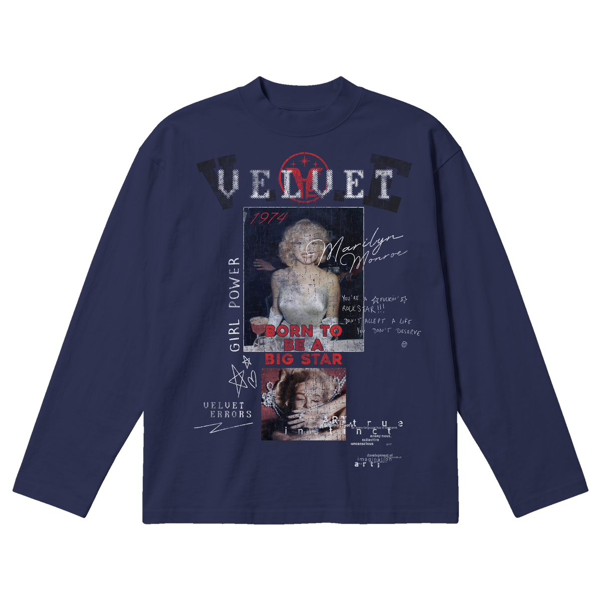 Rockstar Baggy Long Sleeve - Blue