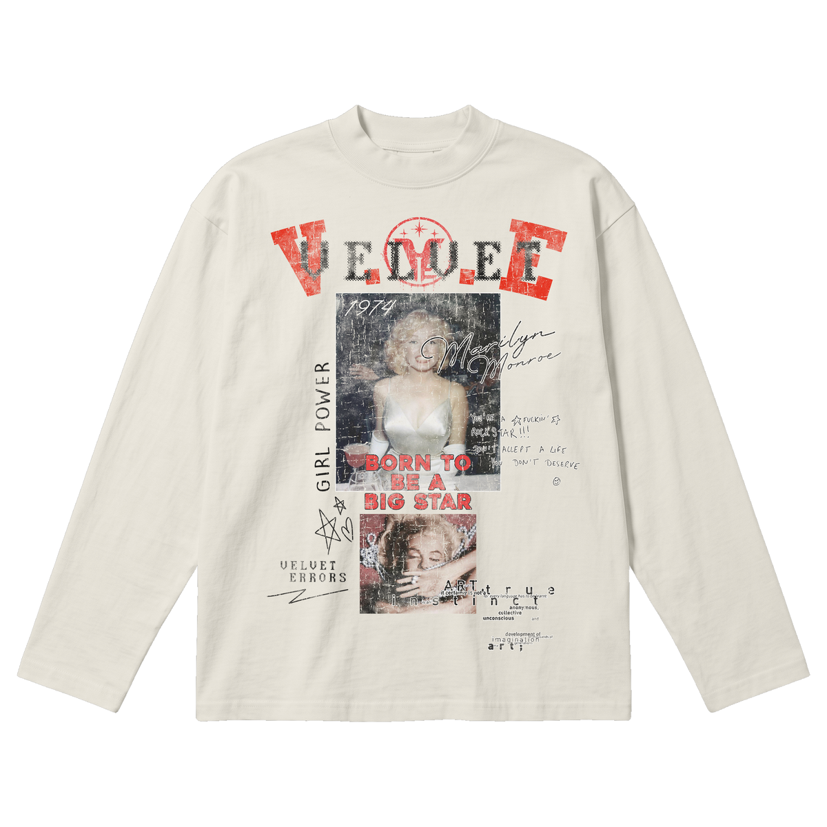Rockstar Baggy Long Sleeve - Off White