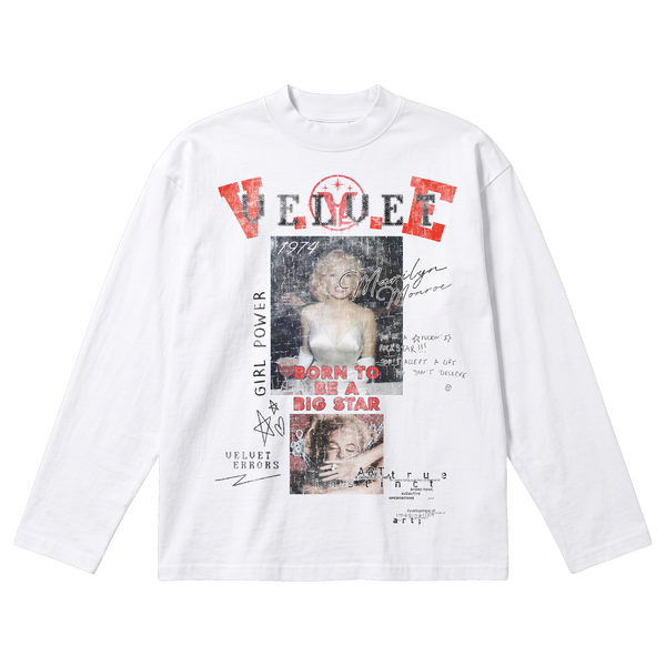 Rockstar Baggy Long Sleeve - White