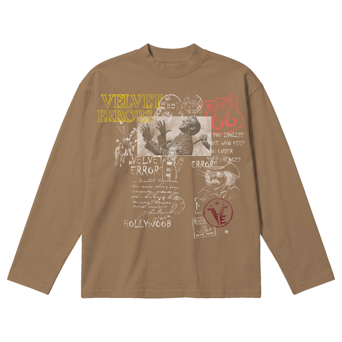 Route 66 Baggy Long Sleeve - Latte