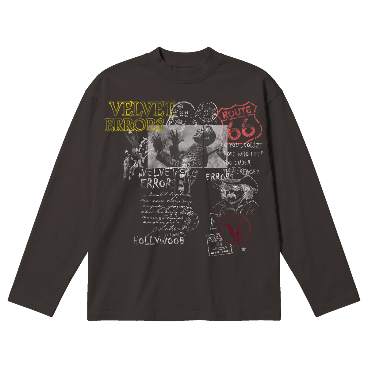 Route 66 Baggy Long Sleeve - Off Black