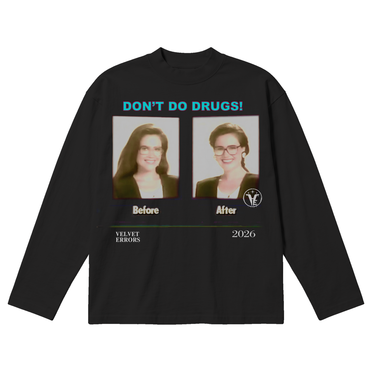 Side Effects Baggy Long Sleeve - Black