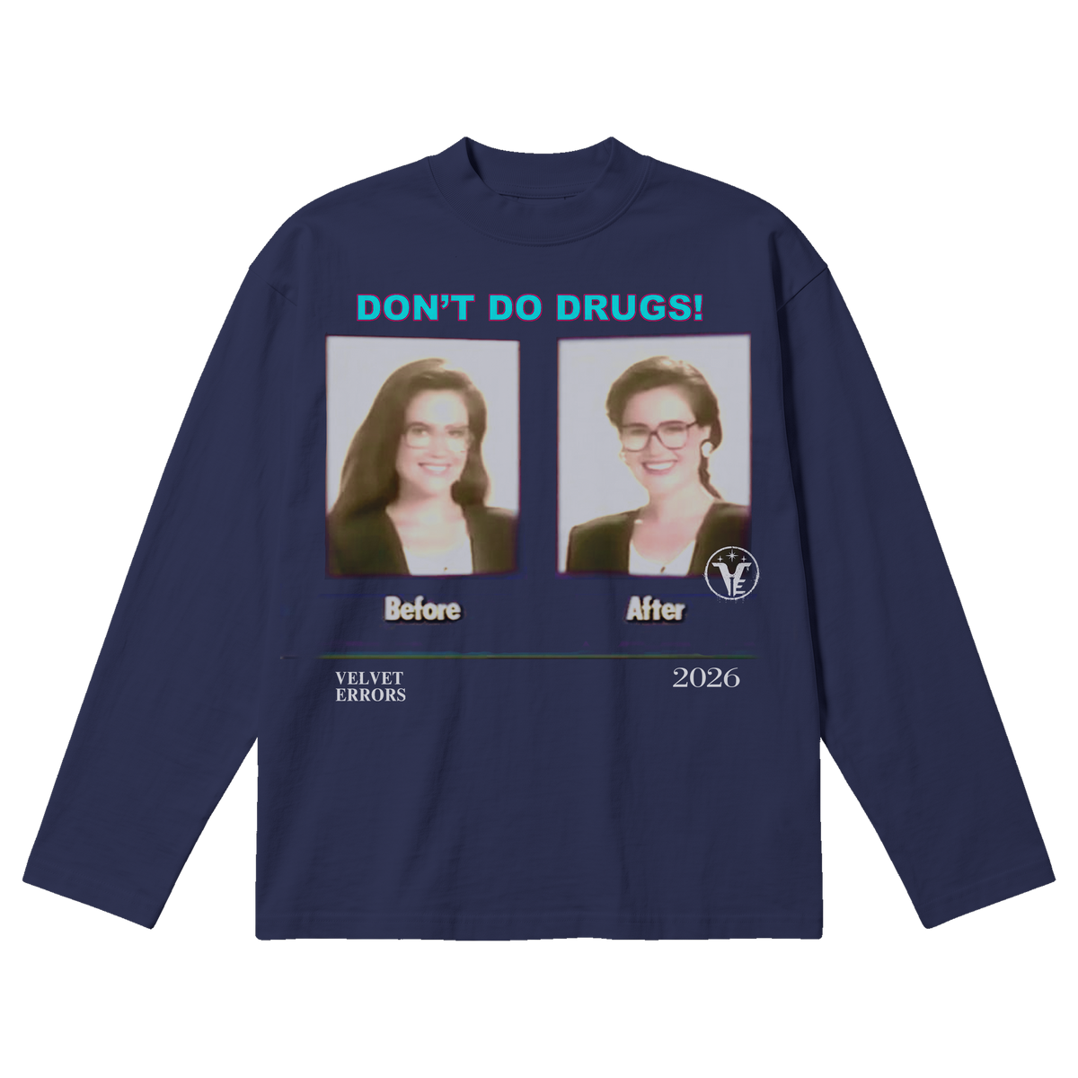 Side Effects Baggy Long Sleeve - Blue