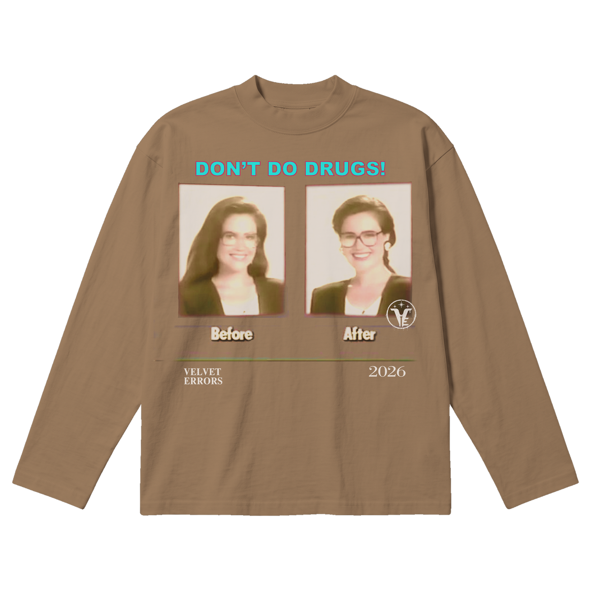 Side Effects Baggy Long Sleeve - Latte