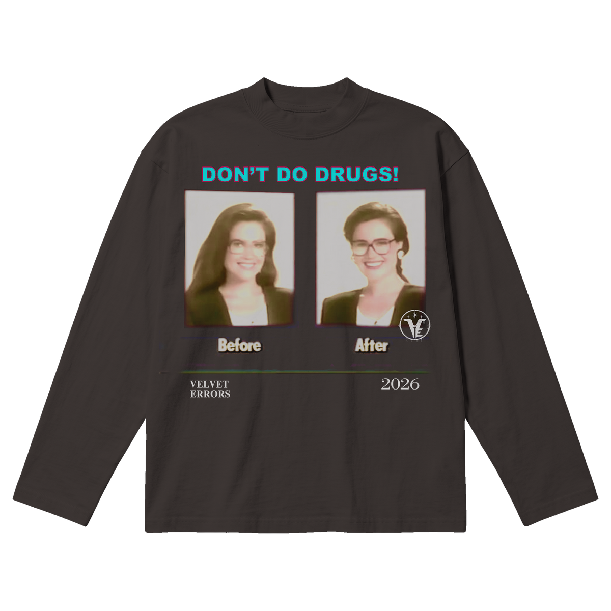 Side Effects Baggy Long Sleeve - Off Black