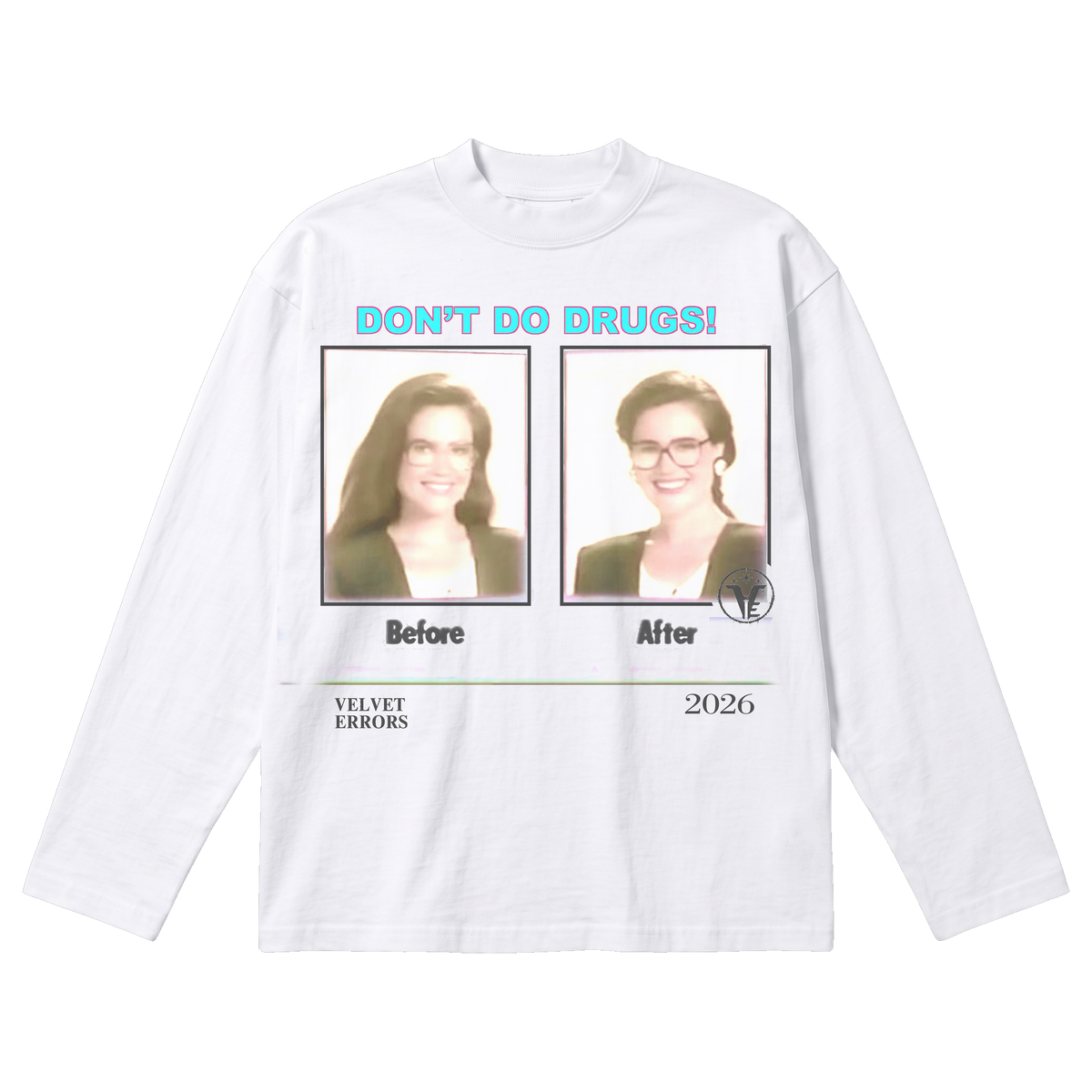 Side Effects Baggy Long Sleeve - White