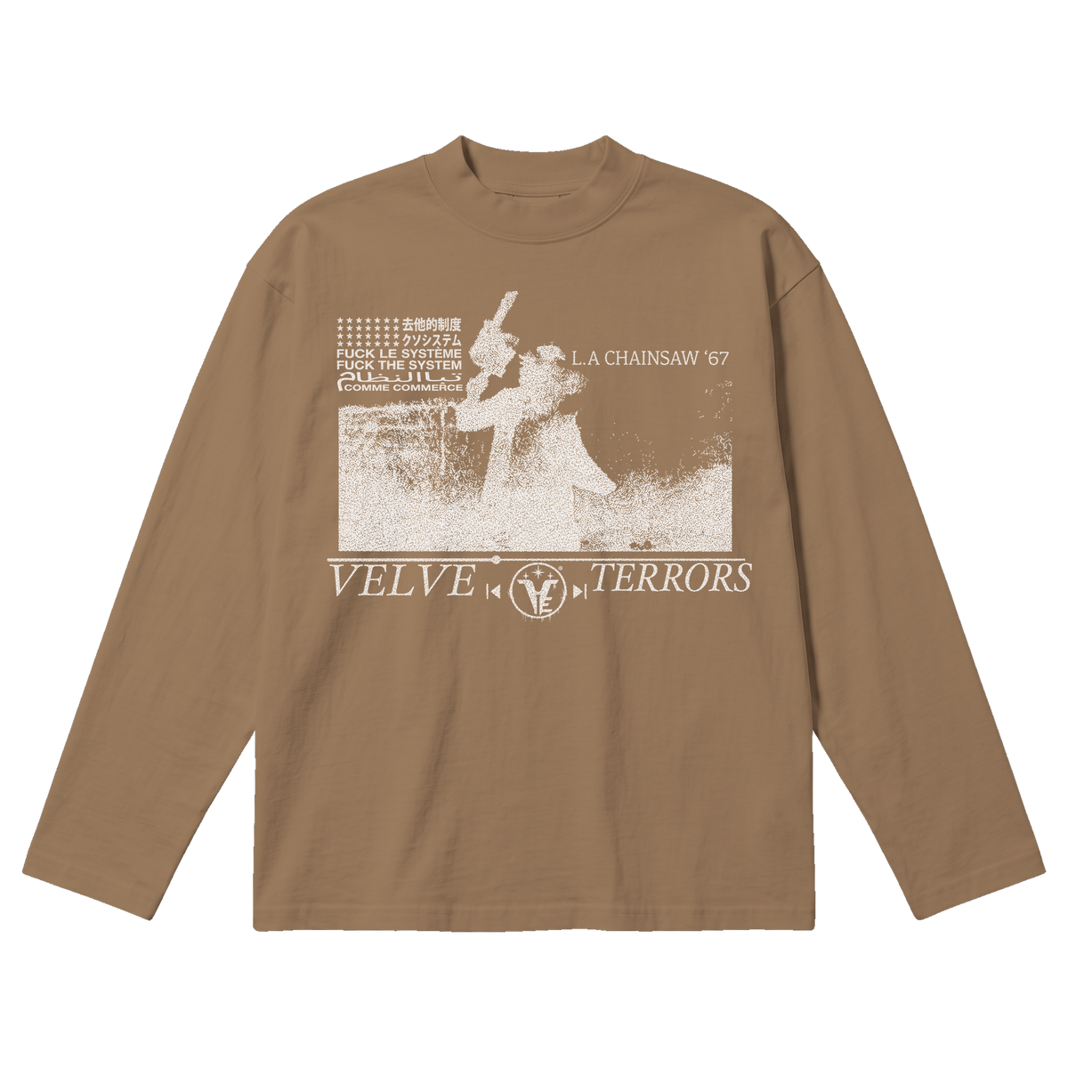 Terrors Baggy Long Sleeve - Latte