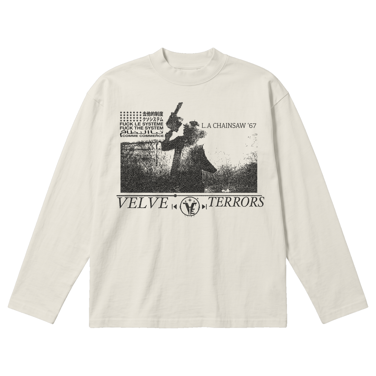 Terrors Baggy Long Sleeve - Off White