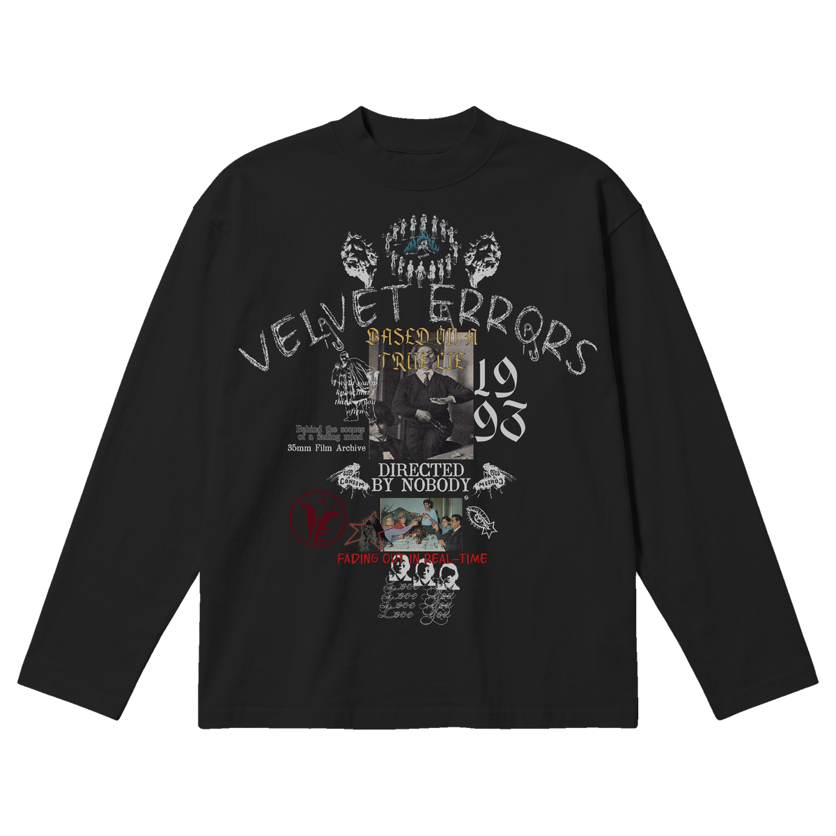 True Lies Baggy Long Sleeve - Black