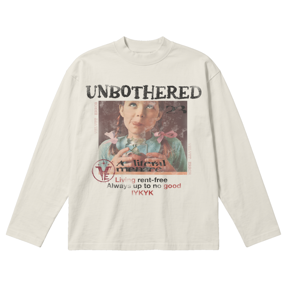 Unbothered Baggy Long Sleeve - Off White