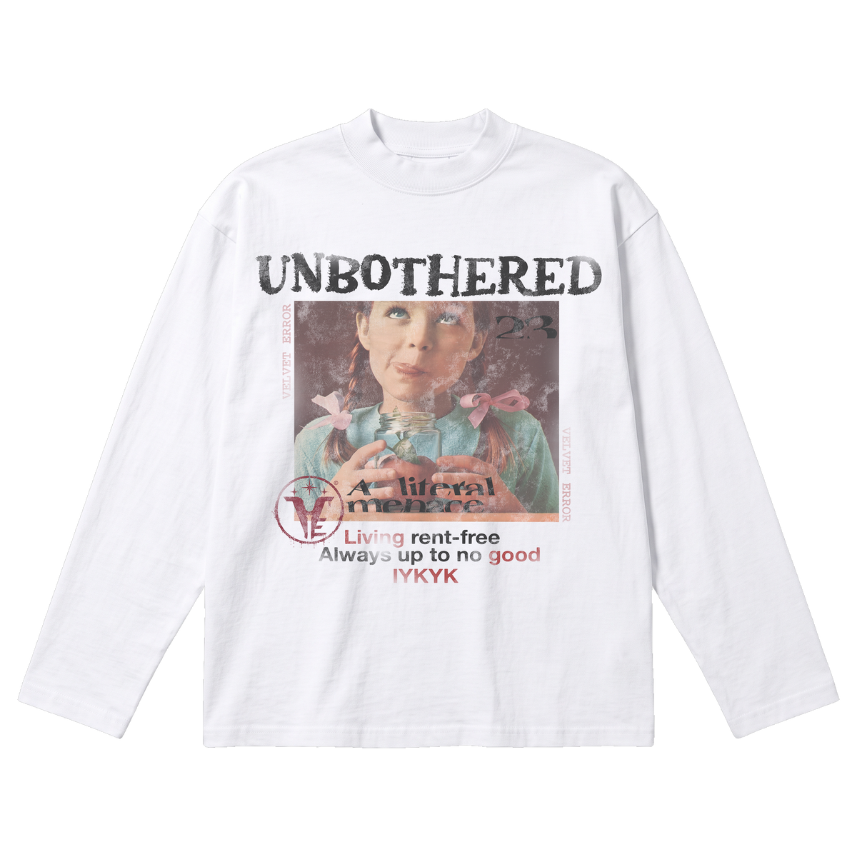 Unbothered Baggy Long Sleeve - White