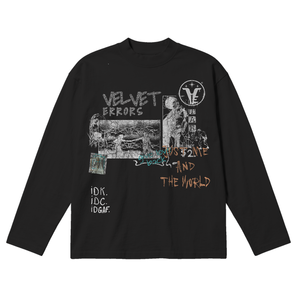 Velvet Sins Baggy Long Sleeve - Black