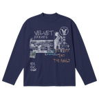 Velvet Sins Baggy Long Sleeve - Blue