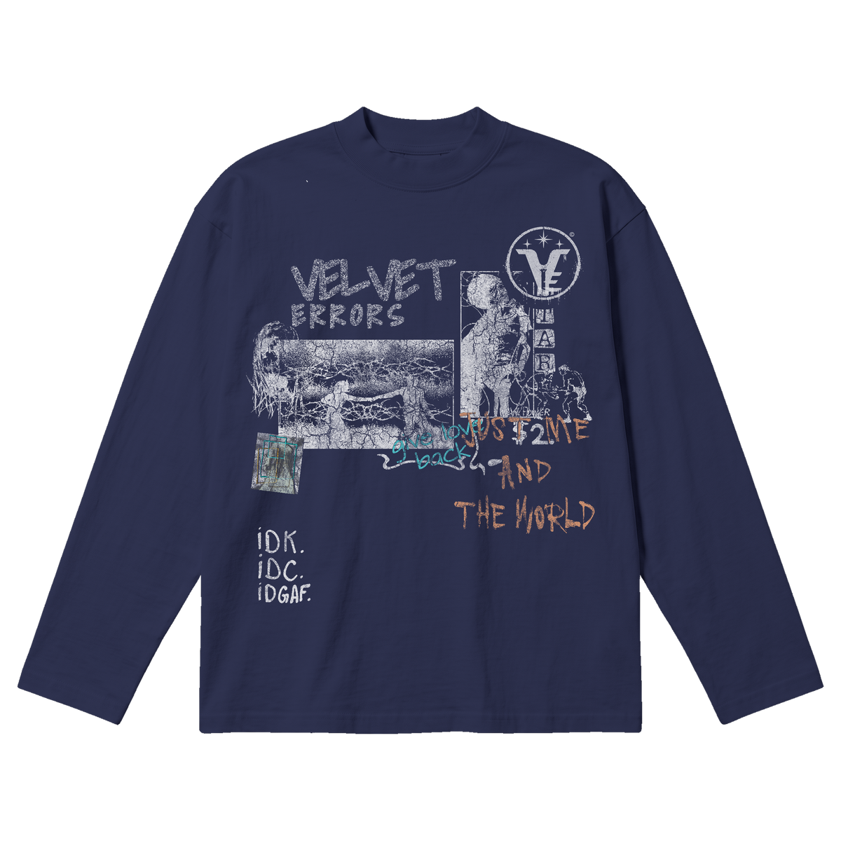 Velvet Sins Baggy Long Sleeve - Blue