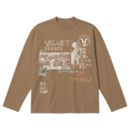 Velvet Sins Baggy Long Sleeve - Latte